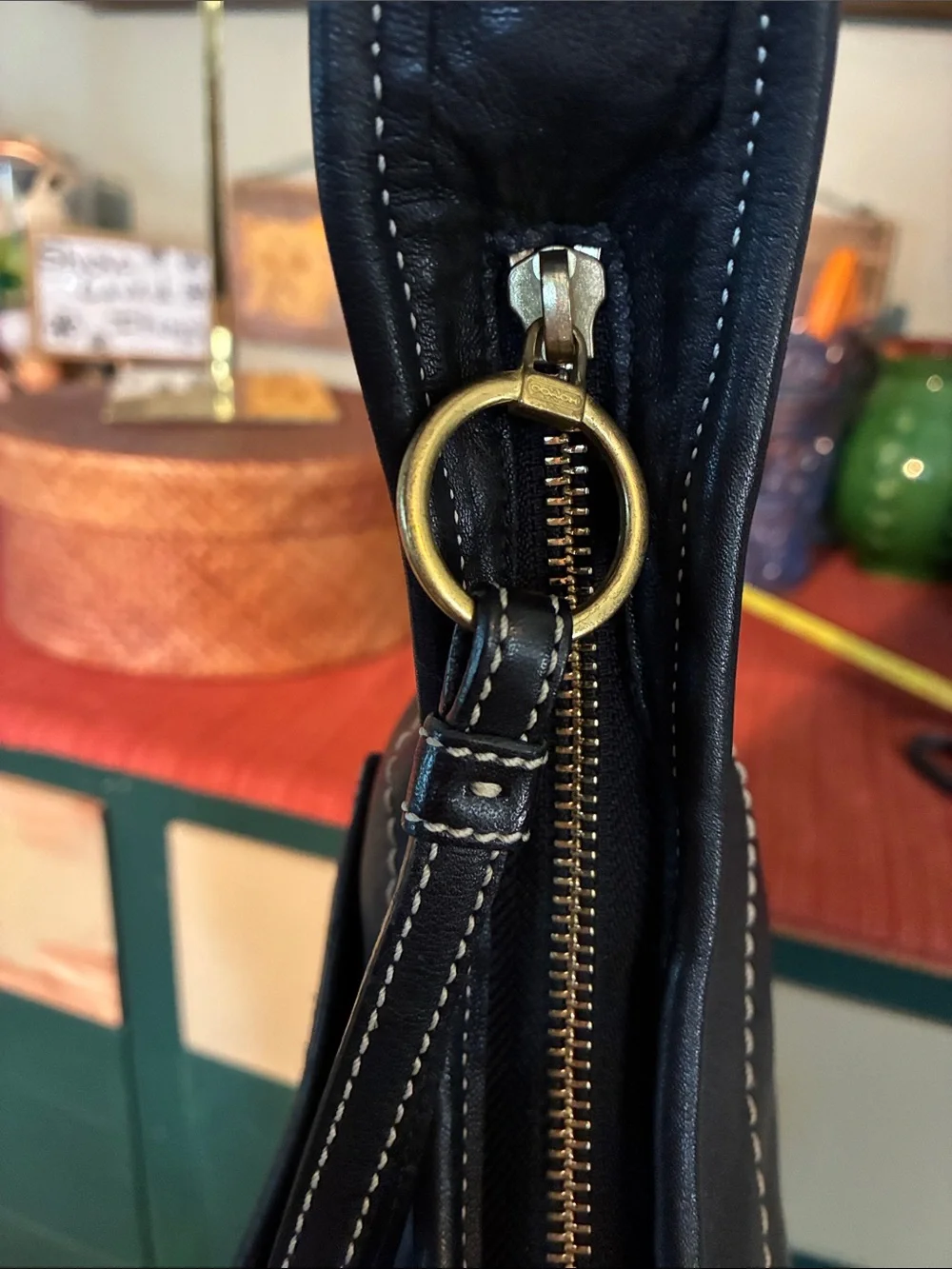 Coach Ergo HOBO Black Leather shoulder bag - Vintage 2006